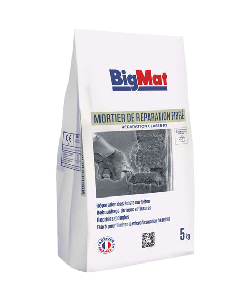 Sac BigMat mortier de réparation fibré 5 kg — photo fournisseur BigMat France