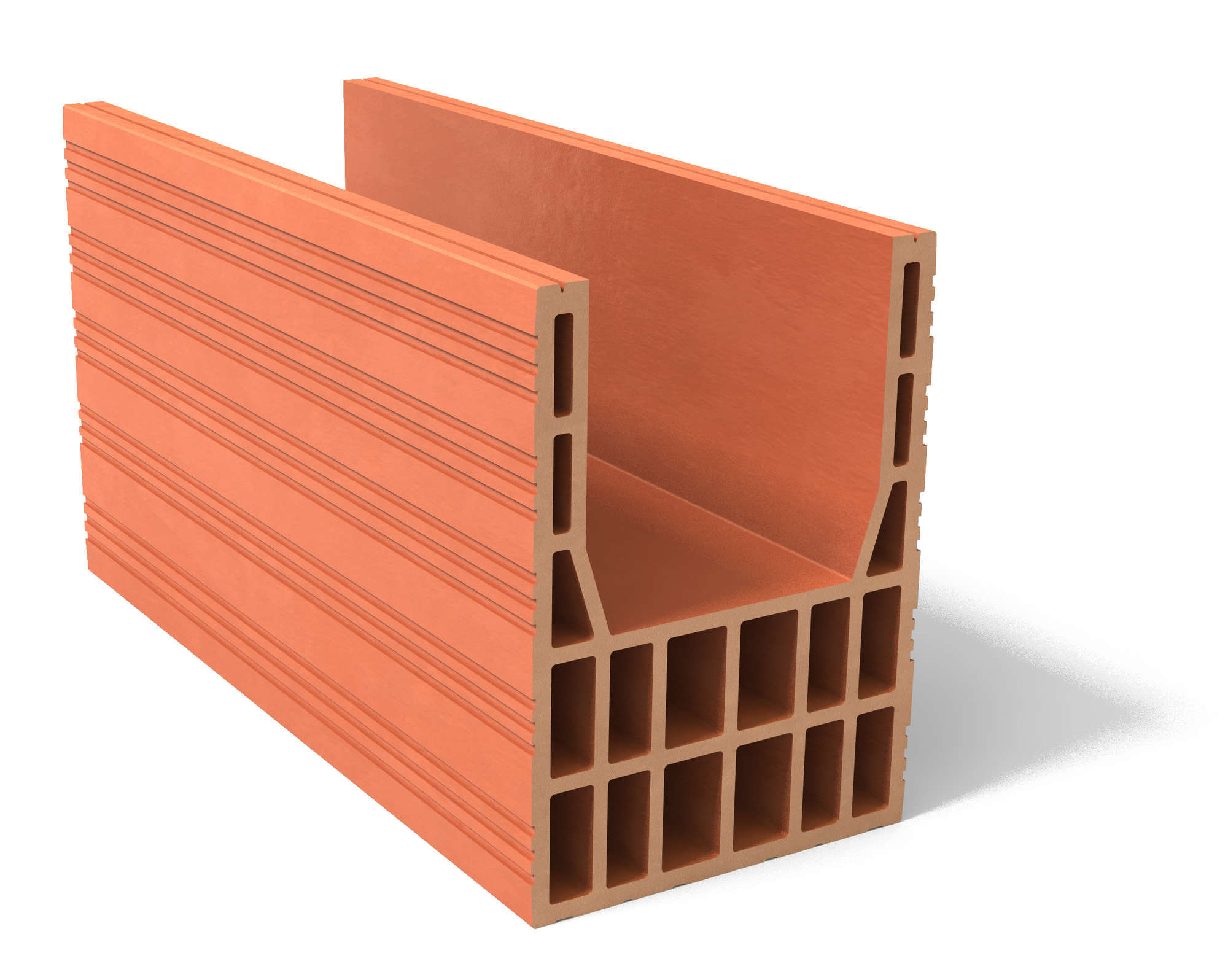 Linteau Bio'Bric BGV20 500 x 200 x 274 mm, réservation 15 cm, réf. LTR2027R15