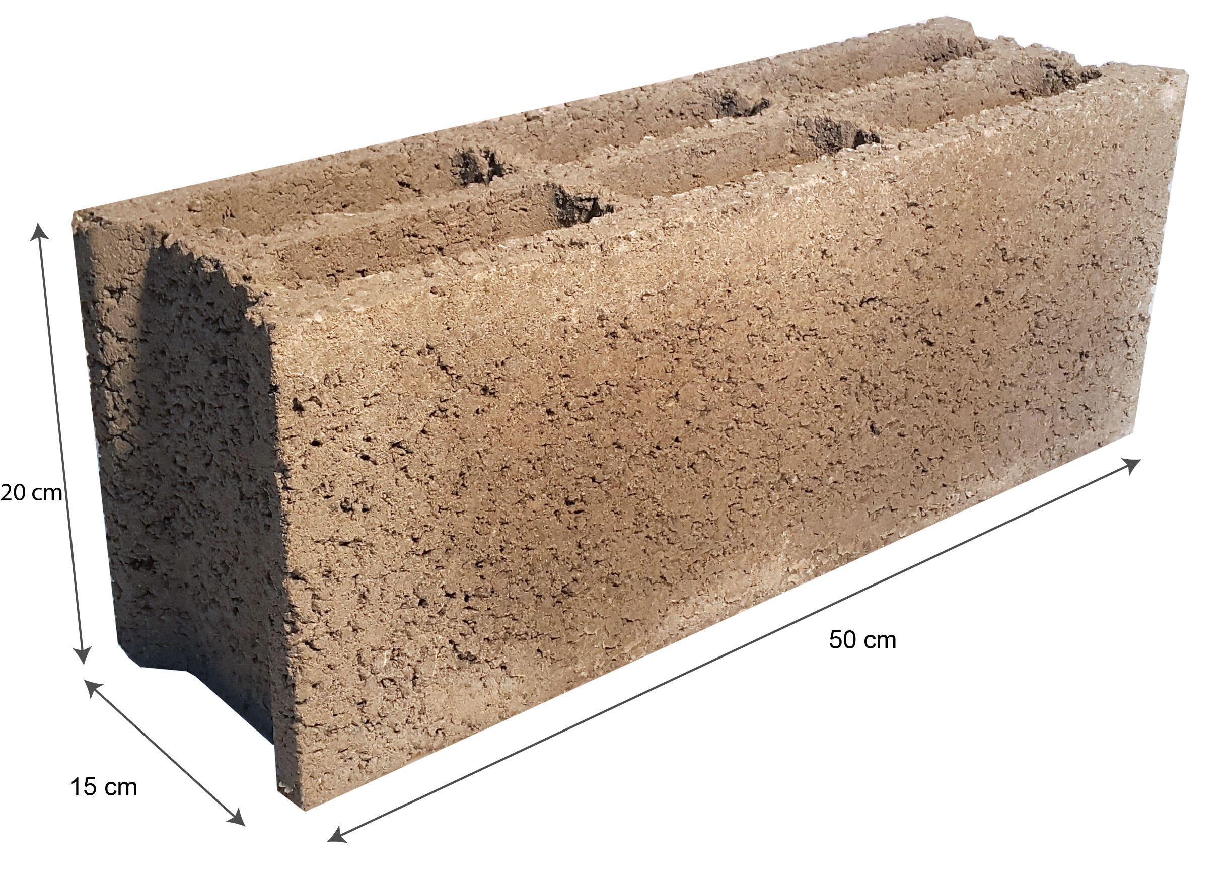 Bloc creux béton 500 x 150 x 200 mm