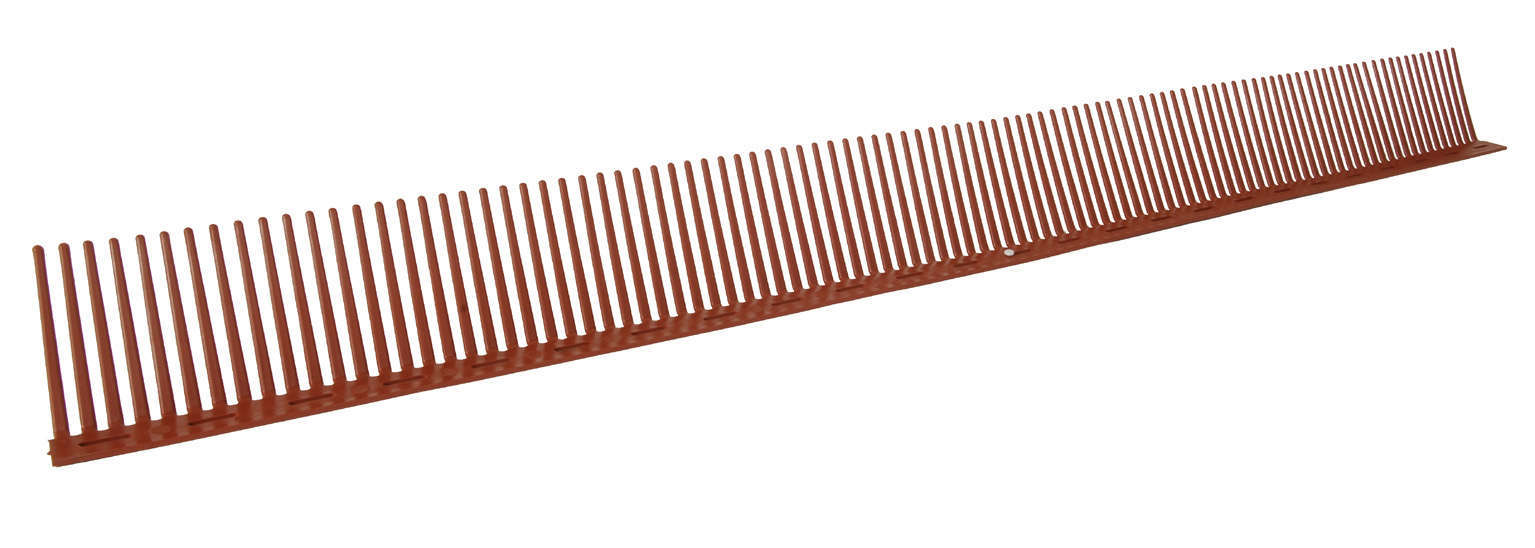 Closoir peigne pare-moineaux PVC ocre 1 m