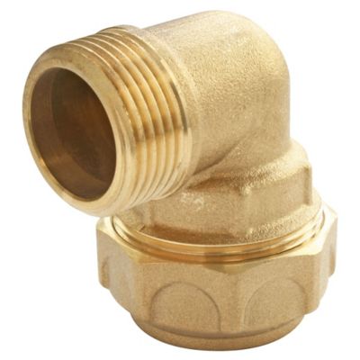 Coude laiton mâle 20/27 pour tube PE Ø25