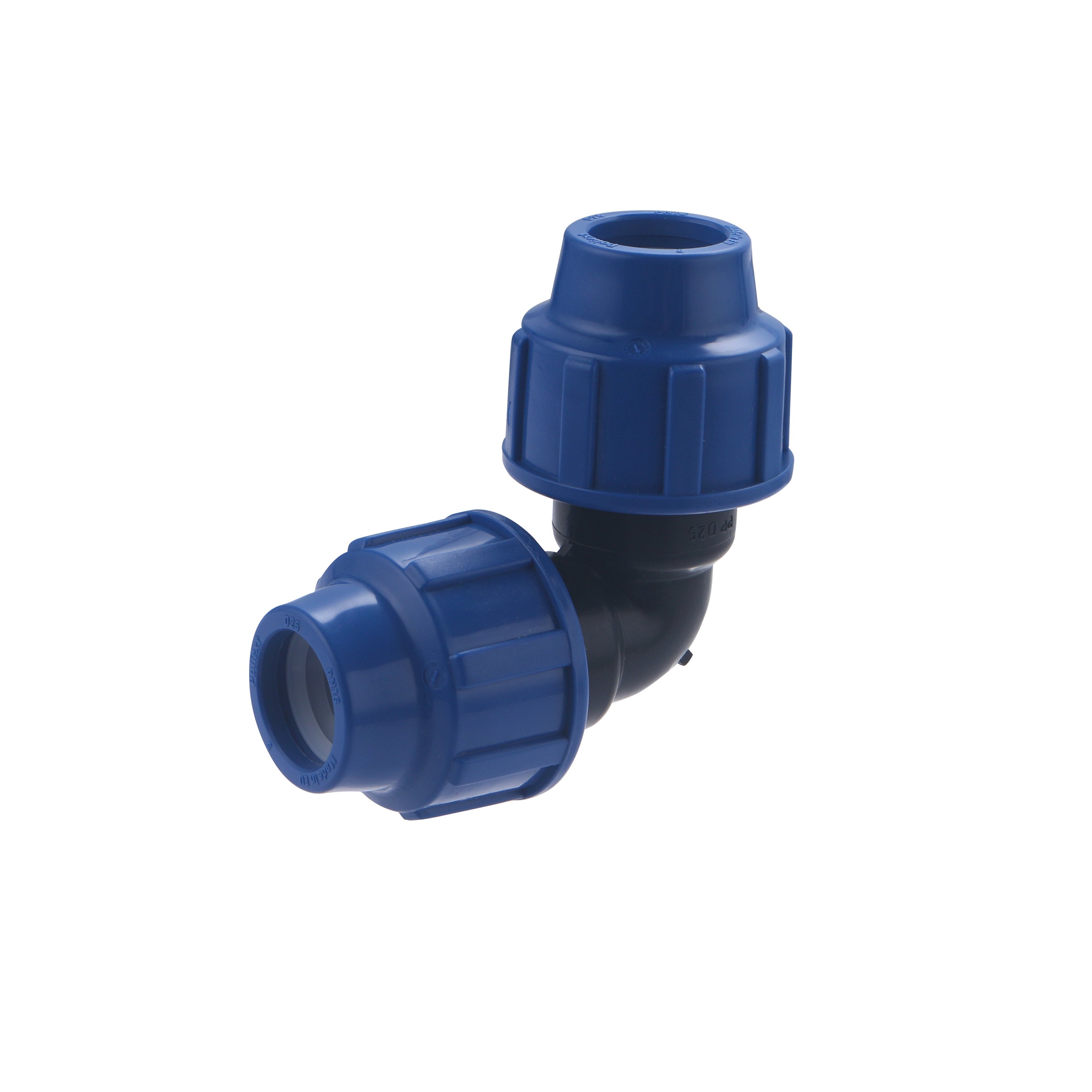 Coude plastique égal 90 degrés pour tube PE Ø25 mm