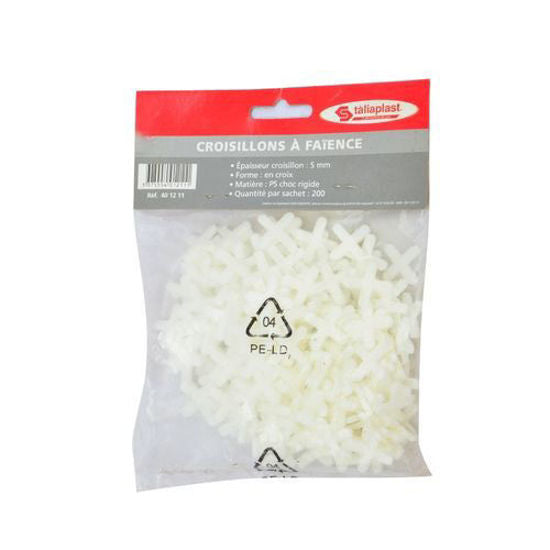 Croisillons carrelage 5 mm, sac de 200