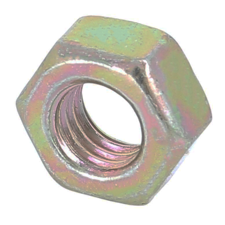 Écrou hexagonal acier zingué D14, conditionnement 4 pièces.