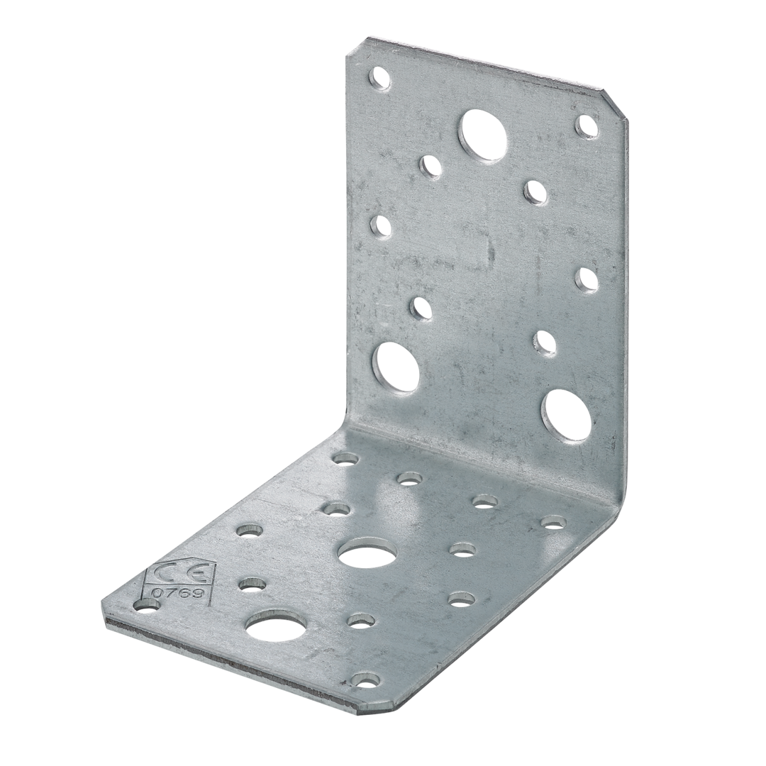 Équerre d’assemblage galvanisée 90 x 90 x 65 x 2,5 mm