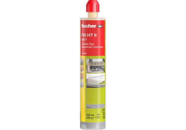 Résine hybride Fischer FIS HT II 300 T ton gris 300 ml
