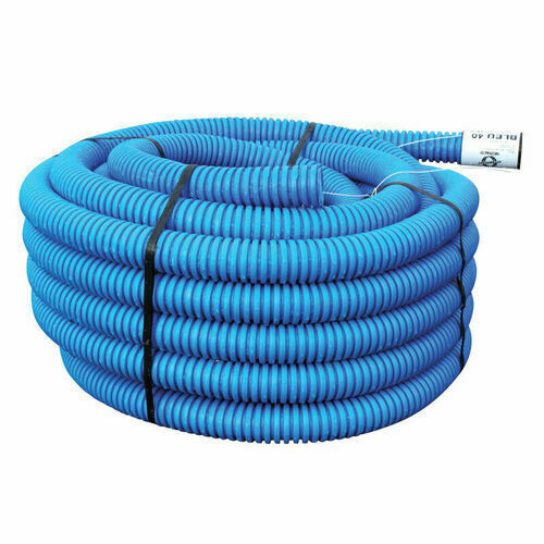 Gaine TPC bleue diamètre 40 mm, couronne 25 m