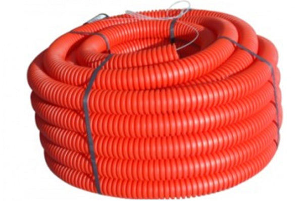 Gaine TPC rouge diamètre 40 mm, couronne 25 m