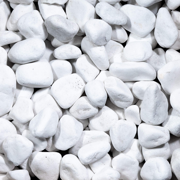 Galet premium blanc 20/40, sac 25 kg