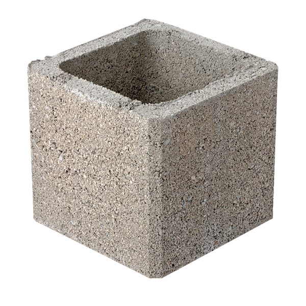 Bloc pilier béton à enduire 38 x 38 x 19 cm