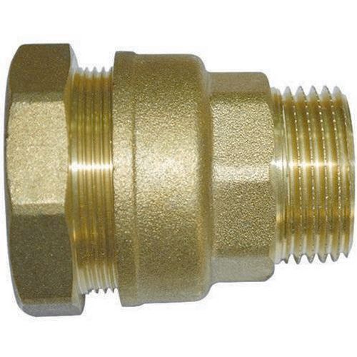 Raccord laiton mâle 20/27 pour tuyau polyéthylène Ø25 Boutté
