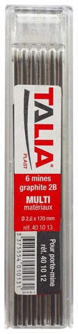Boîte de 6 mines 2,8 mm Taliaplast réf. 401013