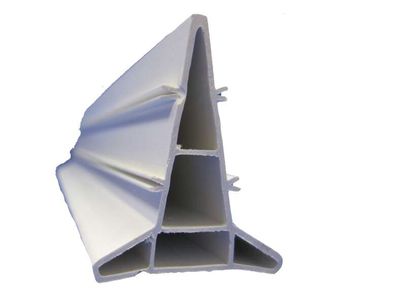 Règle-joint BigMat RJ40S PVC gris 40 mm x 3 m