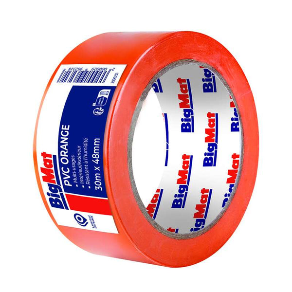 Ruban adhésif orange BigMat 48 mm x 30 m