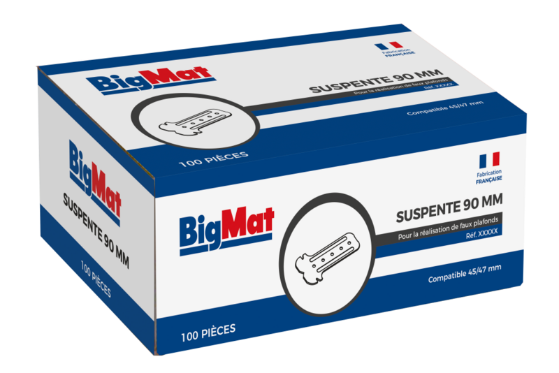 Suspente P9 BigMat 9 cm 45/47 boîte de 100
