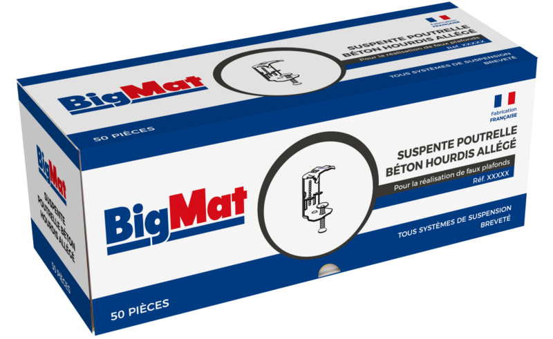 Suspente poutrelle hourdis allégé BigMat, boîte de 50