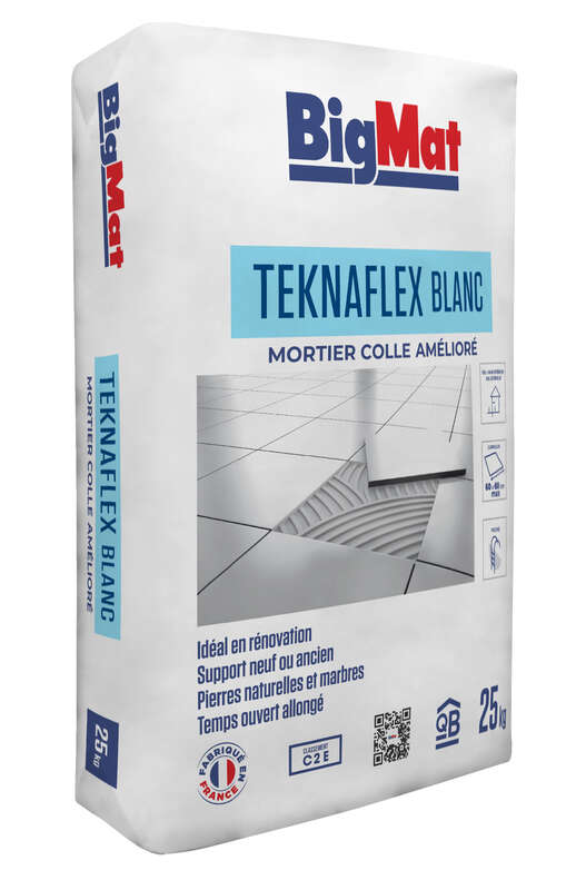 BigMat Teknaflex blanc C2E sac 25 kg