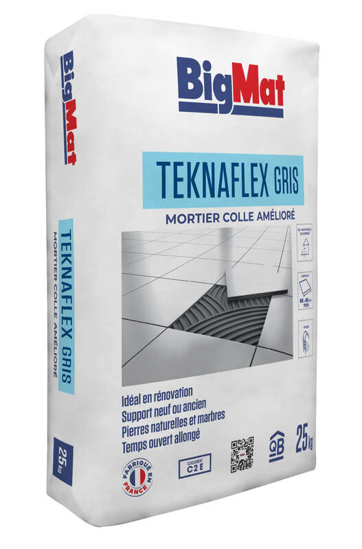 BigMat Teknaflex gris C2E sac 25 kg