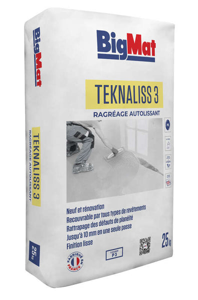 Teknaliss 3 BigMat ragréage intérieur P3 25 kg