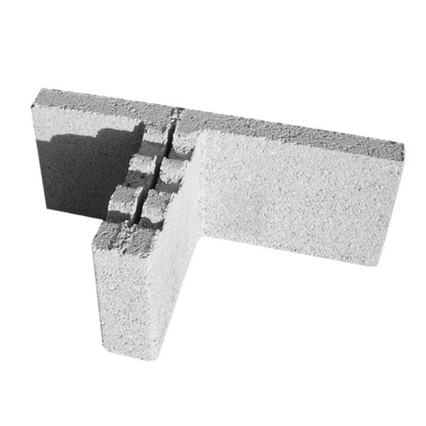 Bloc de jonction TITANBLOC / AlphaBloc 500 x 270 x 200 mm, pour jonction radier-mur