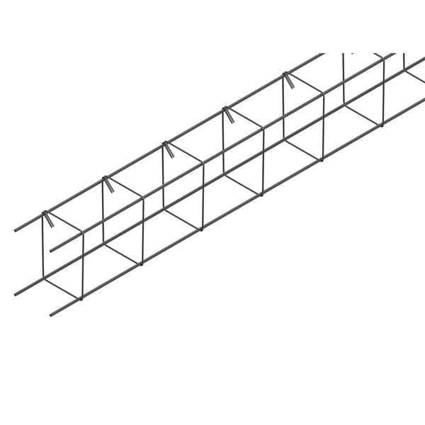 Chaînage acier 15 x 15, 4T10, entraxe 15 cm, 6 m