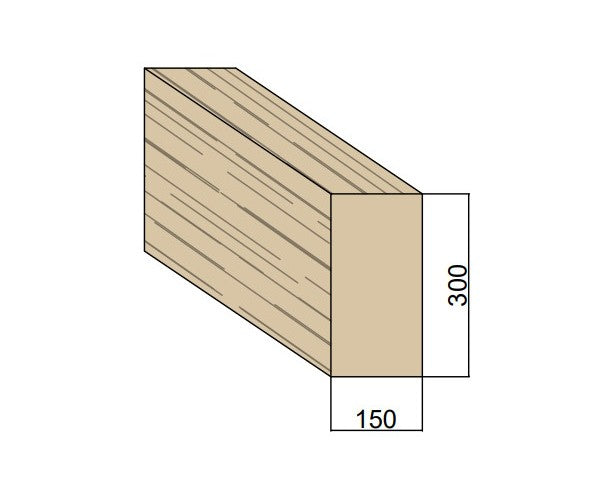 Poutre bois 150 x 300 mm